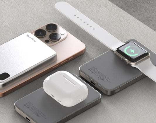 Meet Mind 5000mAh Mini Magsafe 3in1磁吸快充行動電源 – 鋁合金款 (品牌直送)