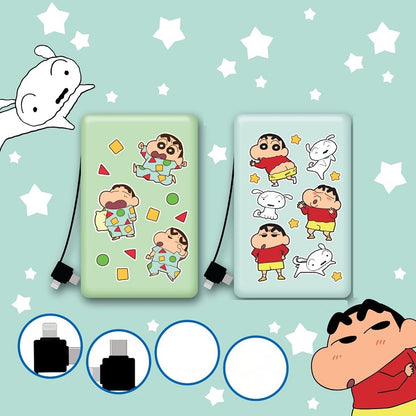 蠟筆小新原裝正版 7000mAh POWER BANK (自帶線充電寶) (品牌直送)