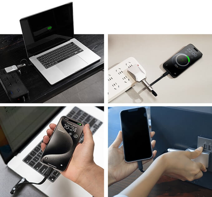 Bulletag Pro 4合1 256GB備份 追蹤鑰匙扣 | 適用於iPhone + Android 手機 – 加購品 Bulletag 充電器