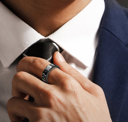 Tech Ring Touch – 智能戒指 運動、睡眠與健康監測 – 連顯示屏 (品牌直送)