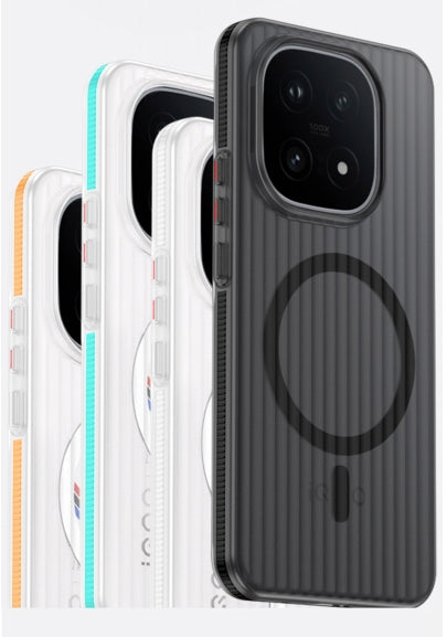 QinD iQOO 15 5G Grating Ice Mist Magnetic Case, Corrugated Ice Mist Magnetic Case, Phone Case, Supports MagSafe (Direct from Brand)