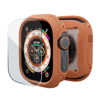 加拿大elkson Apple Watch Ultra 1 – 3 49mm Quattro Max軍規保護殼+保護貼套組(附貼膜神器) (品牌直送)