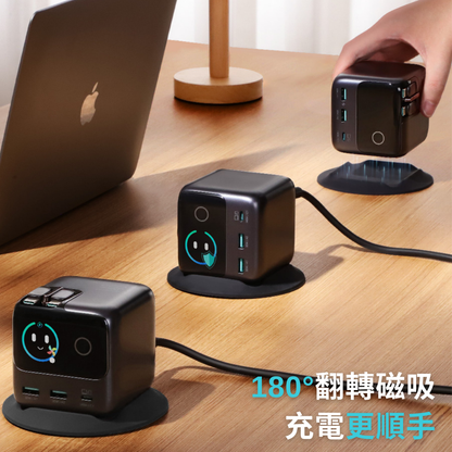 JOYROOM PODIX 140W GaN快充5合1自動捲線充電器 (現貨發售)