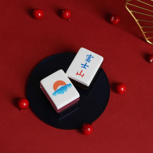 Day Day Print 創意圖案客製化便攜式麻將 雕刻定制logo 便攜式麻將 個性禮品 (品牌直送)