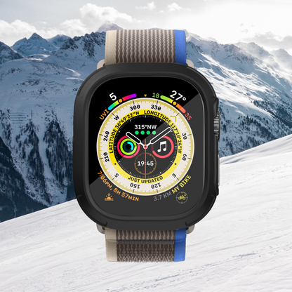 加拿大elkson Apple Watch Ultra 1 – 3 49mm Quattro Max軍規保護殼+保護貼套組(附貼膜神器) (品牌直送)