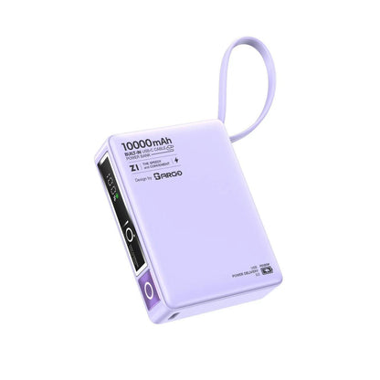 ARGO Z1 10000mAh 自帶線快充充電器 + 雙Type-C頭充電線優惠組合 (品牌直送)