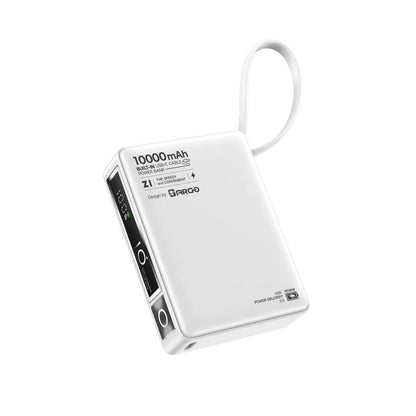 ARGO Z1 10000mAh 自帶線快充充電器 + 雙Type-C頭充電線優惠組合 (品牌直送)