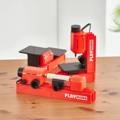 RIKUNORI First Children's D&T Safety 4-in-1 Wood Workshop | Hand-friendly Design (Direct from Brand)