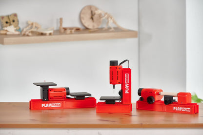 RIKUNORI First Children's D&T Safety 4-in-1 Wood Workshop | Hand-friendly Design (Direct from Brand)