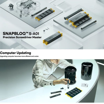 HOTO SNAPBLOQ™ S-A01 Electric Precision Cordless Screwdriver Set (Direct from Brand)