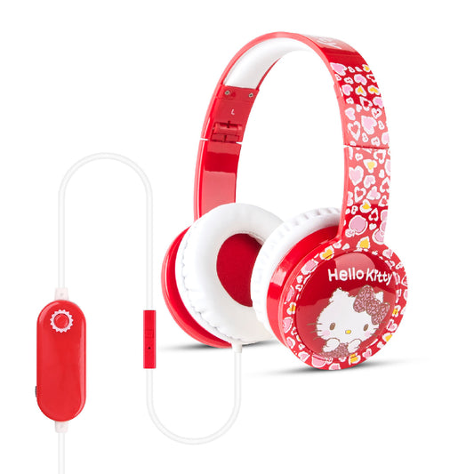 兒童安全閃燈耳機備有線咪及遙距音控 – Hello Kitty (品牌直送)