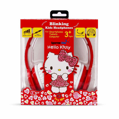 兒童安全閃燈耳機備有線咪及遙距音控 – Hello Kitty (品牌直送)