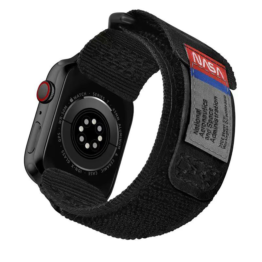 MIFA Apple Watch EDC-34 戰術尼龍混搭真皮皮革運動錶帶 (38-49mm 適用1-11代 & Ultra 1-3) (品牌直送 )