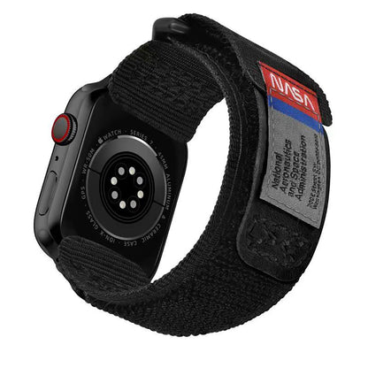 MIFA Apple Watch EDC-34 戰術尼龍混搭真皮皮革運動錶帶 (38-49mm 適用1-11代 & Ultra 1-3) (品牌直送 )