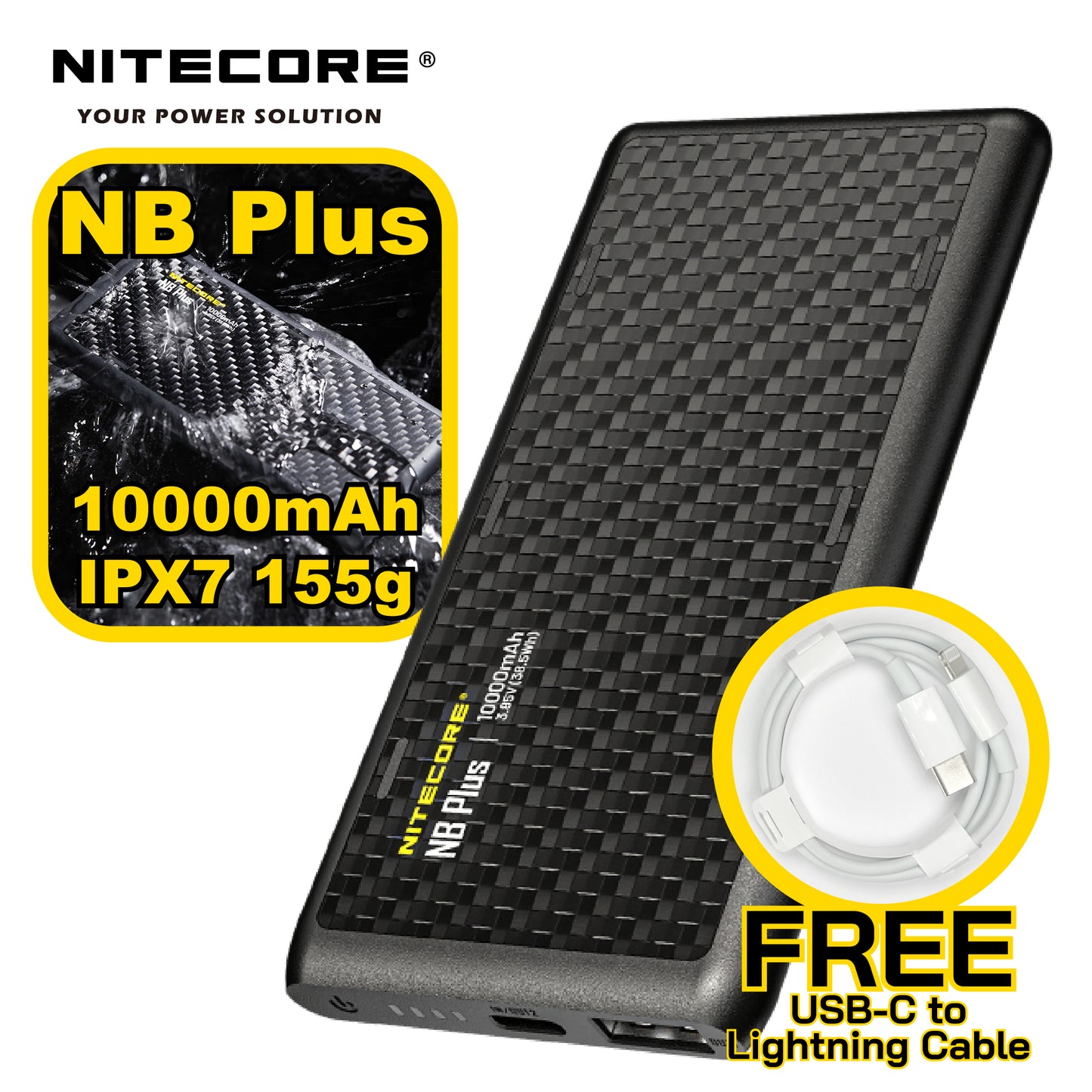 Nitecore NB Plus 155g 究極輕巧 10000mAh 行動電源 (品牌直送)