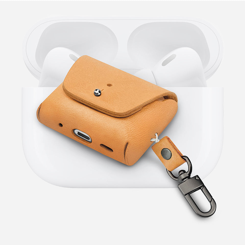COZI – AirPods Pro 1/2代/ AirPods 3代 植鞣皮革保護套 保護殼 收納包 收納袋 真皮保護套(品牌直送)
