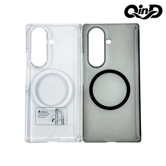QinD SAMSUNG Z Fold 7 5G Dual-Axis Magnetic Case with MagSafe Support (Two Colors Available) (Brand Direct)