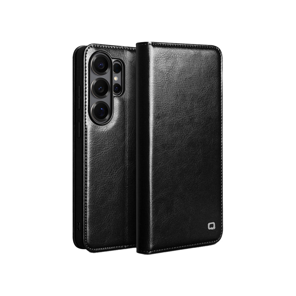 QIALINO SAMSUNG 三星 S26系列 5G 真皮經典皮套 牛皮 手機殼 (品牌直送)