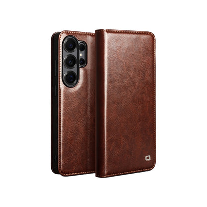 QIALINO SAMSUNG 三星 S26系列 5G 真皮經典皮套 牛皮 手機殼 (品牌直送)