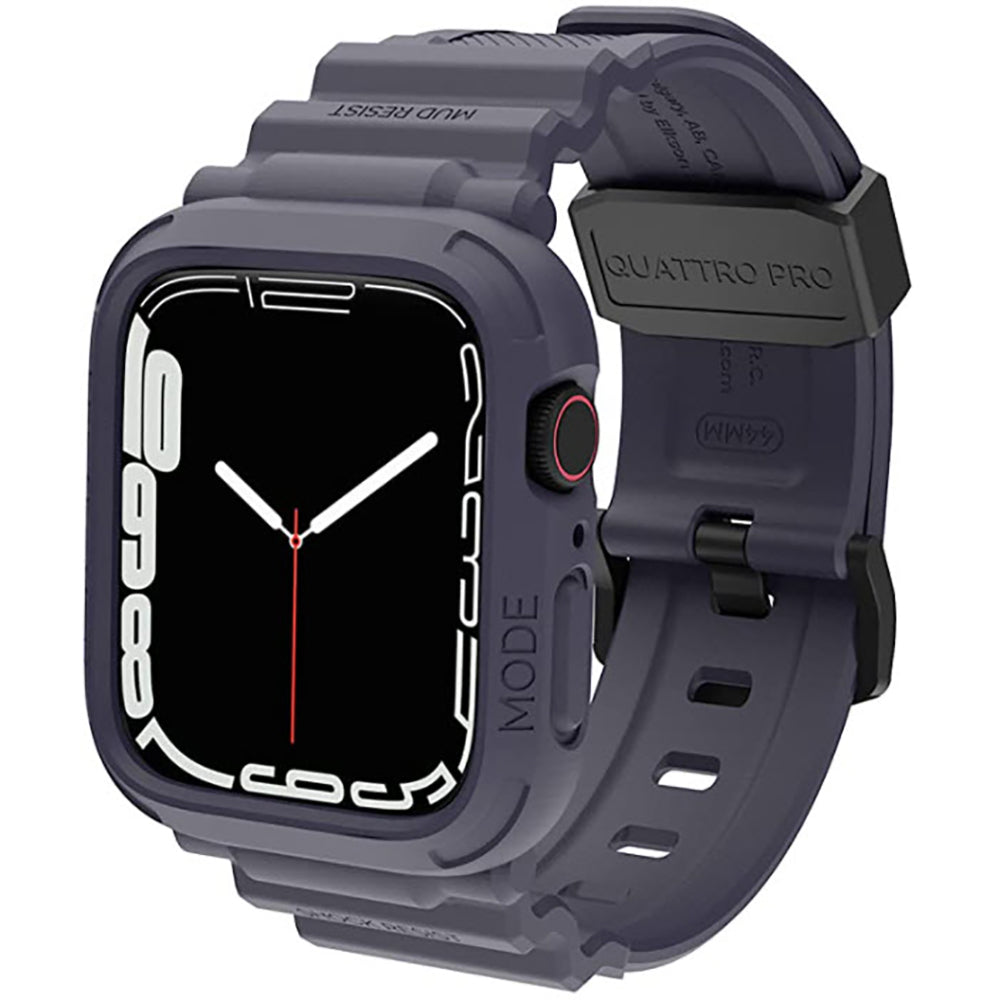 Elkson Apple Watch 9/8/7/6/5/4/SE Quattro Pro柔韌透氣耐磨TPU一體成形軍規錶帶38-45mm (品牌直送)