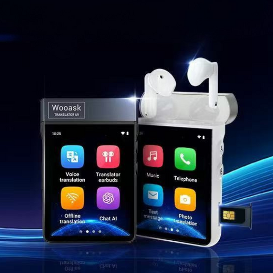 Wooask A9 全球首款 4G 獨立連網 AI 翻譯裝置－內含耳機＋翻譯盒 (4月9日寄出)