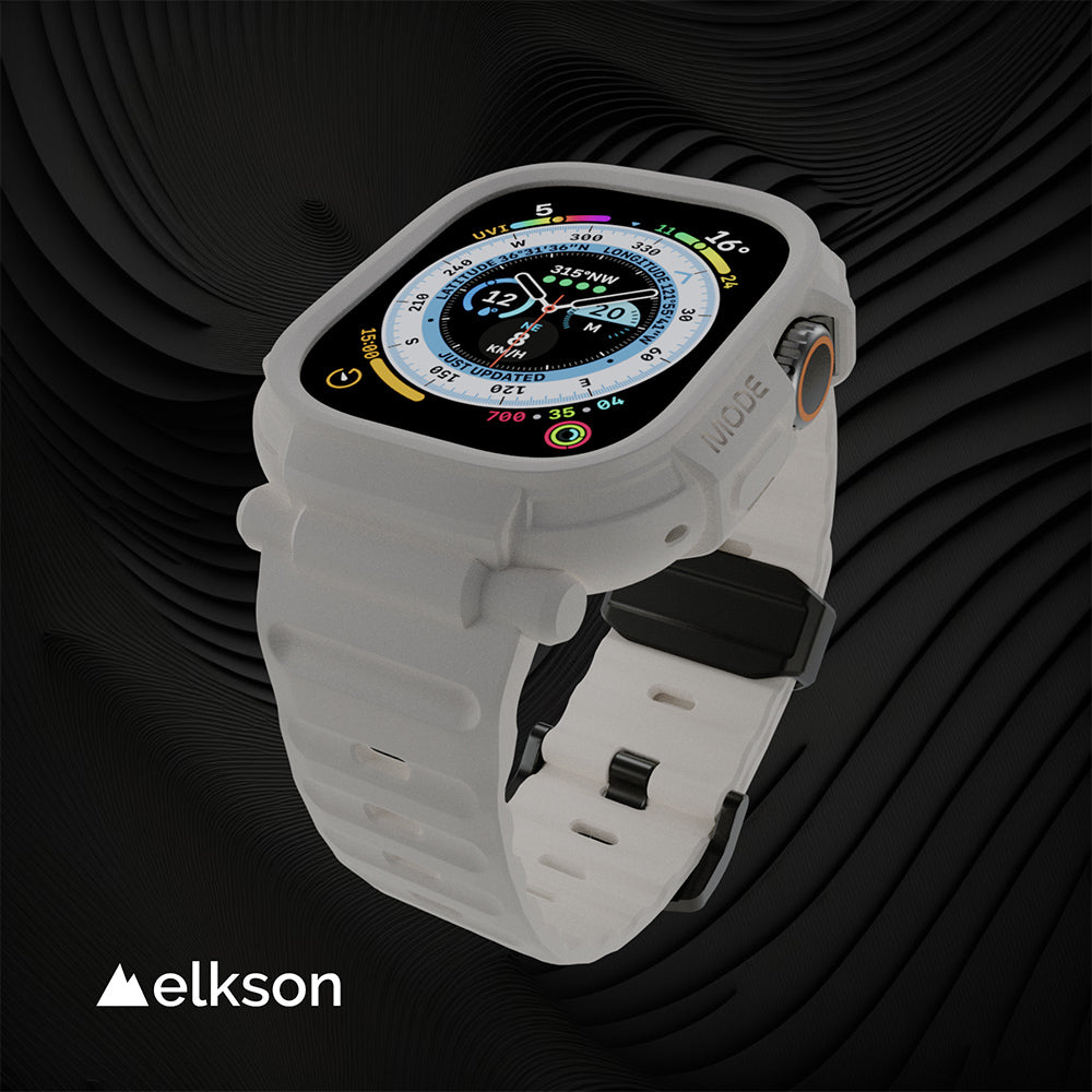 Elkson Apple Watch Ultra 1-3 Quattro Pro 2.0 一體成形軍規錶帶+9H鋼化膜套組_49mm (品牌直送 )