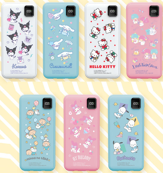 動漫工房 Sanrio Characters 10000mAh PD 3.0 和 QC 3.0 流動充電池 (連嵌入式充電線) (品牌直送)