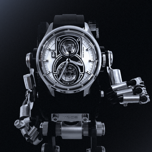 日本製 TACS ATL Lite x Robotoys 15週年夜光機械錶套組 – 白面 | 全球限量 59 套