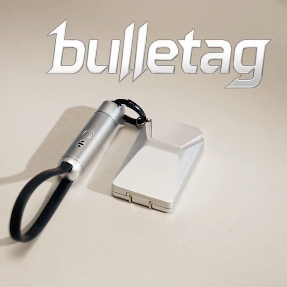 Bulletag Pro 4合1 256GB備份 追蹤鑰匙扣 | 適用於iPhone + Android 手機