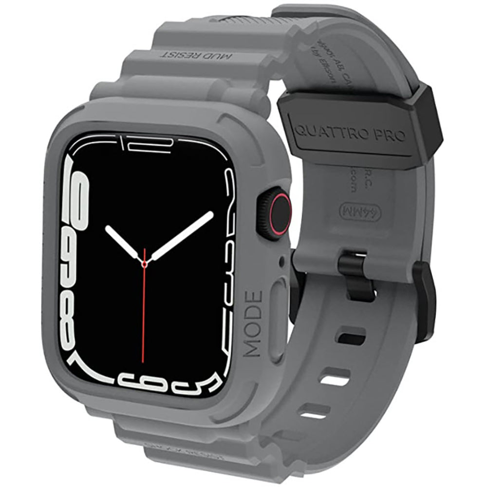 Elkson Apple Watch 9/8/7/6/5/4/SE Quattro Pro柔韌透氣耐磨TPU一體成形軍規錶帶38-45mm (品牌直送)