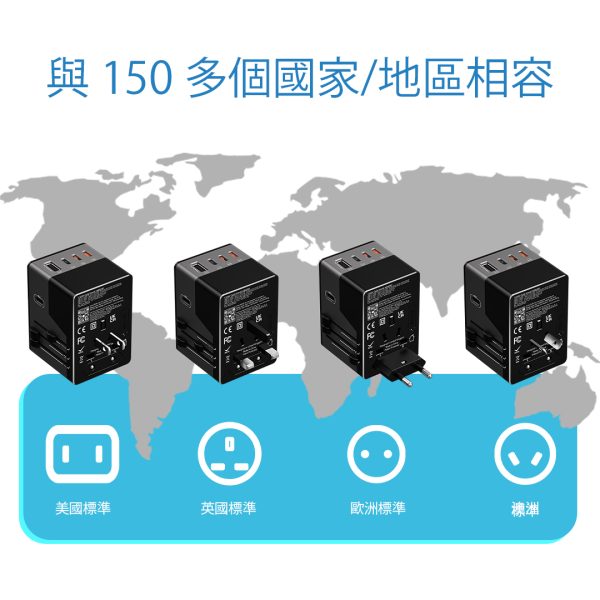 Swift 120W GaN萬國閃電快充插座 (品牌直送)