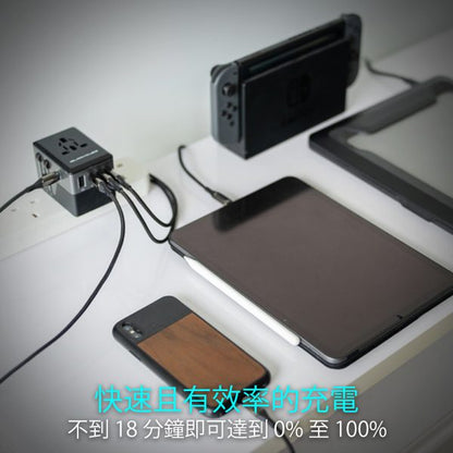Swift 120W GaN萬國閃電快充插座 (品牌直送)