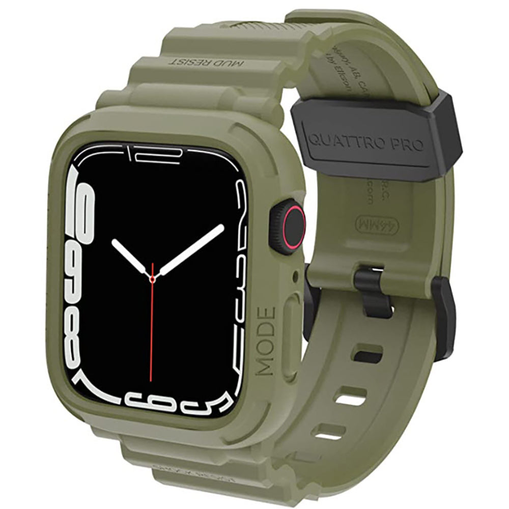 Elkson Apple Watch 9/8/7/6/5/4/SE Quattro Pro柔韌透氣耐磨TPU一體成形軍規錶帶38-45mm (品牌直送)