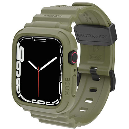 Elkson Apple Watch 9/8/7/6/5/4/SE Quattro Pro柔韌透氣耐磨TPU一體成形軍規錶帶38-45mm (品牌直送)