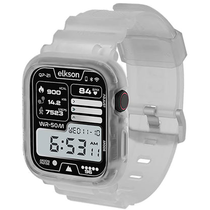 Elkson Apple Watch 9/8/7/6/5/4/SE Quattro Pro柔韌透氣耐磨TPU一體成形軍規錶帶38-45mm (品牌直送)
