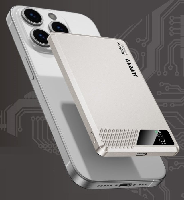 SuperV – Power41 PD20W 5000mAh MagForce數顯超纖薄移動電源 (品牌直送)