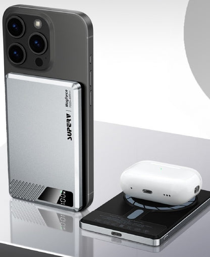 SuperV – Power41 PD20W 5000mAh MagForce數顯超纖薄移動電源 (品牌直送)