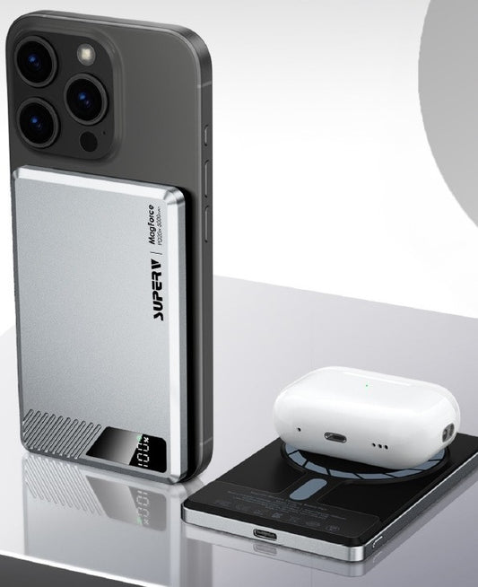 SuperV – Power41 PD20W 5000mAh MagForce數顯超纖薄移動電源 (品牌直送)
