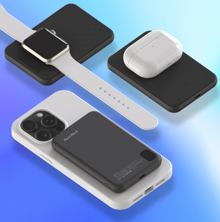 Meet Mind 5000mAh Mini Magsafe 3in1磁吸快充行動電源 (品牌直送)