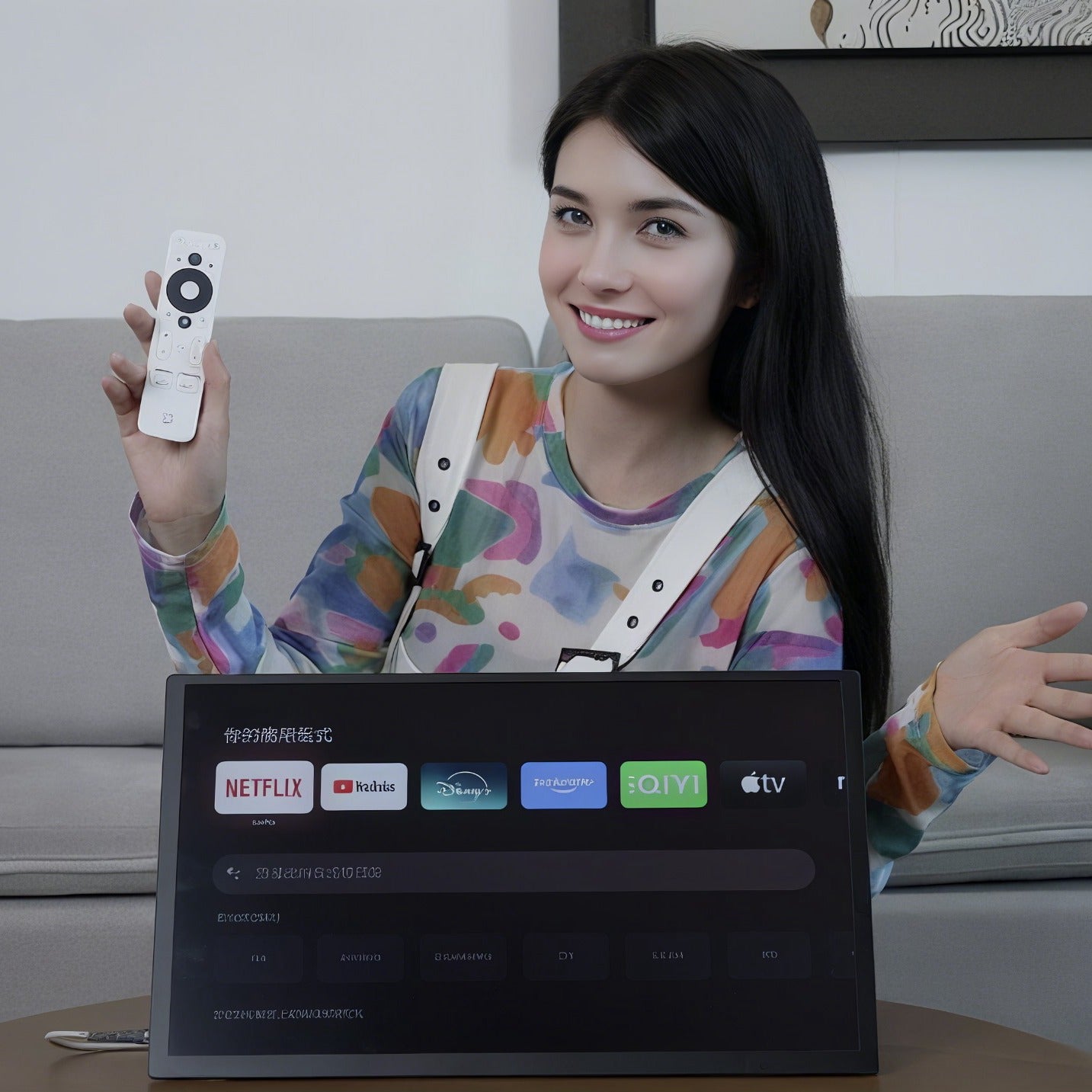 Kinhank 18.4吋4K 可攜式兩用螢幕電視 | Google TV 正版授權 (4月9日寄出)