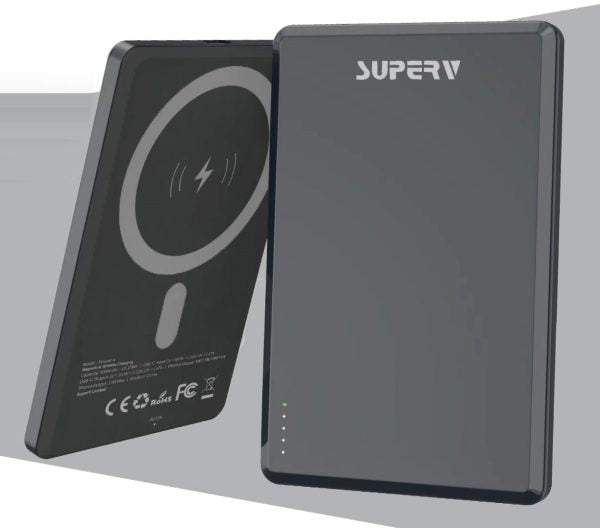 SUPERV – Power4 5000mAh PD20W 超薄無線磁吸充電器 Magnetic Wireless Power Bank – MagSafe Compatible (品牌直送)