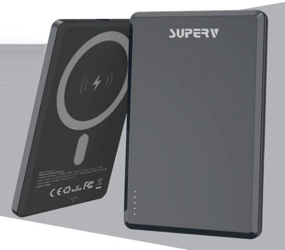 SUPERV – Power4 5000mAh PD20W 超薄無線磁吸充電器 Magnetic Wireless Power Bank – MagSafe Compatible (品牌直送)