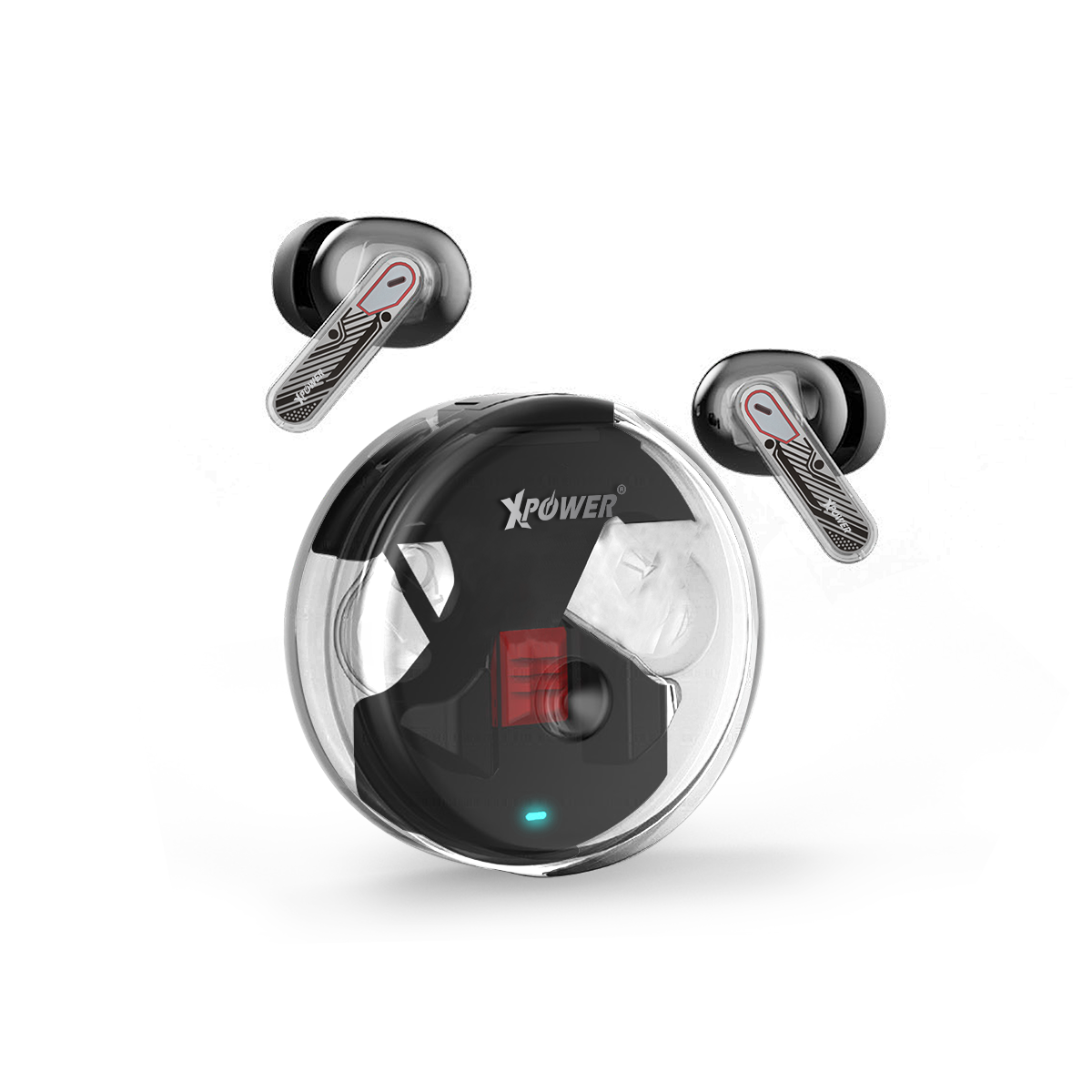 XPower BTE13 型格透明ANC主動降噪藍牙5.3耳機 (品牌直送)