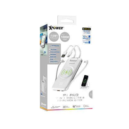 XPower P1 PRO 7合1無線+PD外置充電器 (品牌直送)