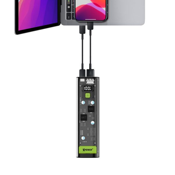 XPower PD24A 100W 24,000mAh透明PD外置充電器 (品牌直送)