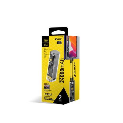 XPower PD24A 100W 24,000mAh透明PD外置充電器 (品牌直送)