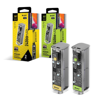 XPower PD24A 100W 24,000mAh透明PD外置充電器 (品牌直送)