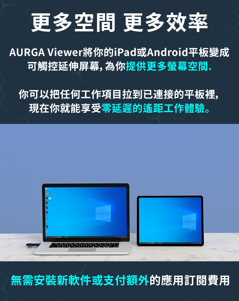 AURGA Viewer 無線平板螢幕延伸器 (品牌直送)
