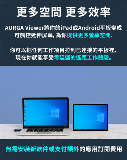 AURGA Viewer 無線平板螢幕延伸器 (品牌直送)