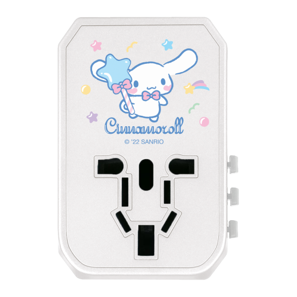Sanrio Characters 4頭 45W PD & QC 快速充電通用旅行轉插 (品牌直送)